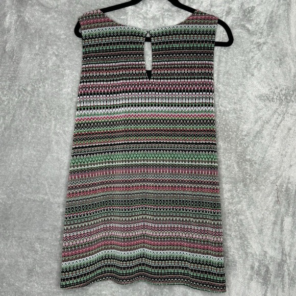 Lane Bryant 18 20 1X Shirt Top Green Pink Striped Sleeveless Scoop Neck Womens - Picture 7 of 7